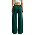 thumbnail image 5 of Evdexr Wide Leg Sweatpants Womens with Pockets Elastic Waist Baggy Trousers Fall Winter Palazzo Casual Pants Lightweight High Waisted Solid Color Joggers M, 5 of 6