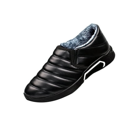 

Colisha Men Comfortable Non-Slip Slip On Sneakers Work Loafers Round Toe Black 8.5