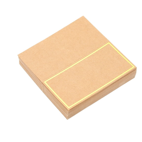 Milisten 50Pcs Golden Square Iridescent Paper Place Cards for Wedding Table Seating