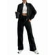 thumbnail image 1 of Conjuntos de Salón para Mujer, Conjunto Deportivo de 2 Piezas, Sudadera, Pantalón Deportivo de Pierna , Conjunto Deportivo A Juego Negro L, 1 of 10
