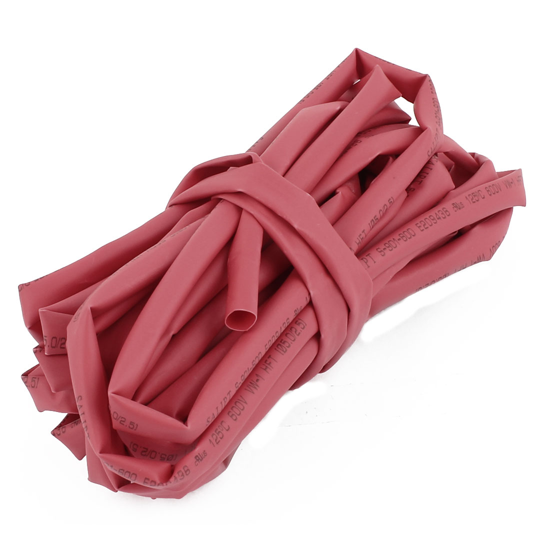 Red 5mm Dia 21 Polyolefin Heat Shrink Tubing Shrinkable Tube 5M 16.4Ft