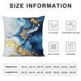 thumbnail image 5 of Acheng Short Plush Pillowcase 1 Piece Gold and Blue Abstract Art White, 5 of 5