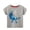 Gray, variant on KYAIGUO Toddler Baby Boys Dinosaur Pattern T-Shirts Summer Cool Crewneck Shirt 2-8 Years Kids Breathable Short Sleeve Tops Tees
