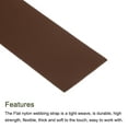 thumbnail image 3 of Flat Nylon Webbing Strap 2 Inch 5 Yards Polypropylene Webbing Brown for Backpack, Luggage-rack, 3 of 7