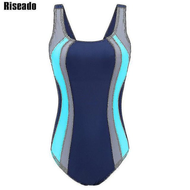 Women's Conservative Athletic Racerback One Piece Training Swimsuit Swimwear Bathing Suit