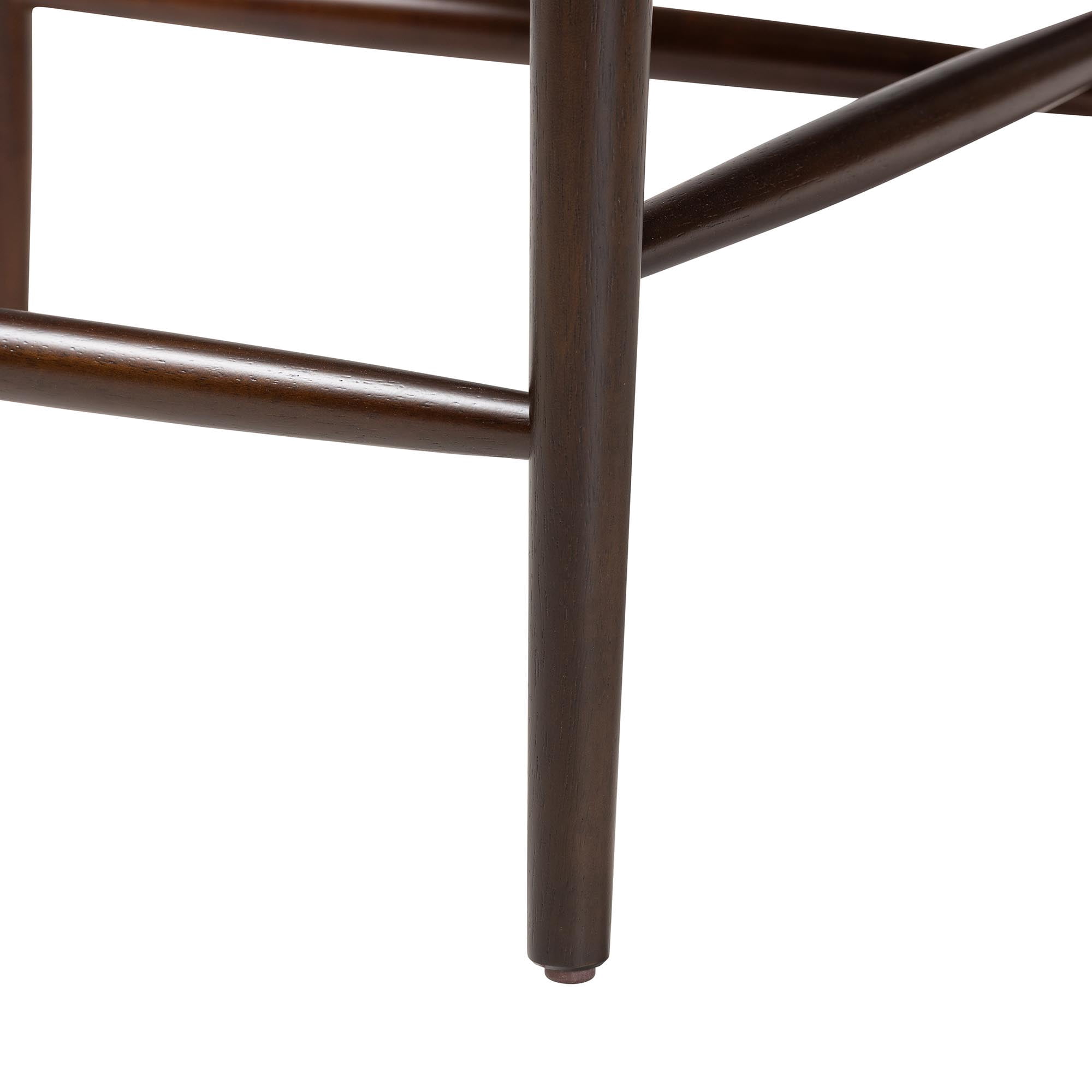 Baxton Studio Eira Mid-Century Counter Stool, Set of 2, Counter Height, Black