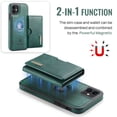 thumbnail image 2 of ELEHOLD Case for iPhone 11, Magnetic 2 in 1 Detachable Leather Wallet Case with Card Holder & Stand,Green, 2 of 7