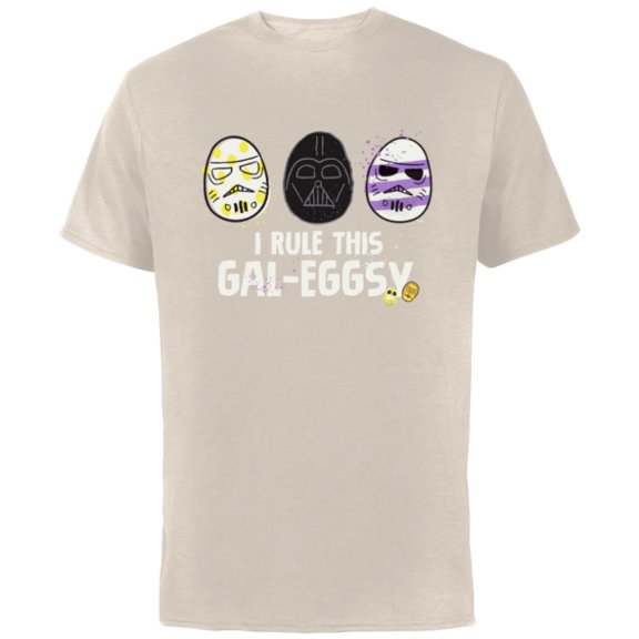 Star Wars I Rule This Gal-Eggsy Darth Vader Empire Easter - Short Sleeve Cotton T-Shirt for Adults - Customized-Natural