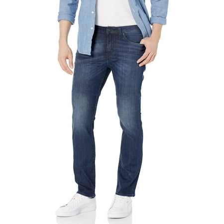 Buffalo David Bitton Men's Slim Ash Jeans, Dark Wash Whiskered and ...