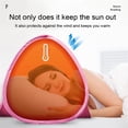 thumbnail image 1 of Tente de Camping Portable Auvent de Plage Imperméable Tente de Camping Résistante aux UV Abri Pare-Soleil Résistant aux UV Tente de Pêche Extérieure, Rouge, m, 1 of 9