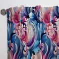 thumbnail image 5 of Designart "Dreamy Rose Paisley I" Paisley Room Darkening Single Curtain Panel, 5 of 6