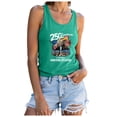 thumbnail image 6 of UngA 250th Anniversary USA Tank Tops Women USA T Shirt American Flag Tee Tops 4th of July Patriotic Freedom Sleeveless T Shirt Women (Green,XXXL), 6 of 8