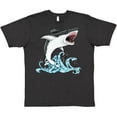 thumbnail image 3 of Inktastic Great White Shark Jumping T-Shirt, 3 of 5