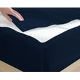 thumbnail image 5 of DNG Creations Zipper Fitted Sheet ( Includes - 1 Elastic Fitted Sheet & 2 Base Sheet has Zipper ) 100% Egyptian Cotton 8 Inch Deep Pocket (Solid Navy Blue - Twin XL ), 5 of 8
