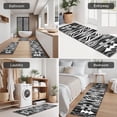 thumbnail image 5 of Black and White Geometric Boho Pattern Kitchen Rugs Sets Of 3,Kitchen Runner Rugs Non Skid Washable,Decorative Kitchen Floor Mats for Kitchen,Sink,Laundry,17"x30"+ 17"x47" + 17"x59", 5 of 6