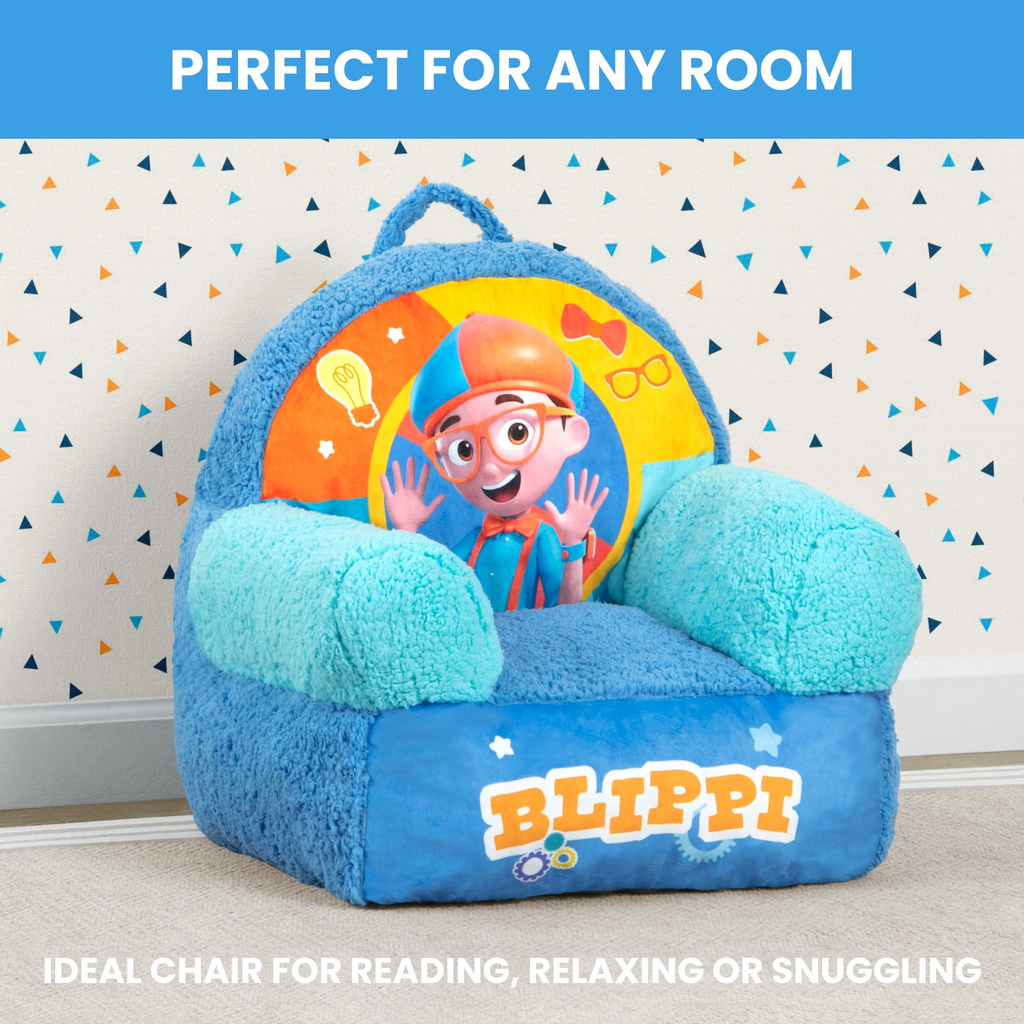 Blippi Cozee Buddy Chair by Delta Children, Blue