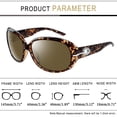 thumbnail image 4 of Gafas de sol Joopin Big Trendy rectangulares polarizadas UV400 para mujer, 4 of 6