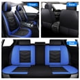 thumbnail image 2 of Car Seat Cover Fit for Chevrolet Equinox, Breathable and Waterproof 5-Seat Cushion Protector for Cruze Malibu Impala Prizm Black Blue, 2 of 11