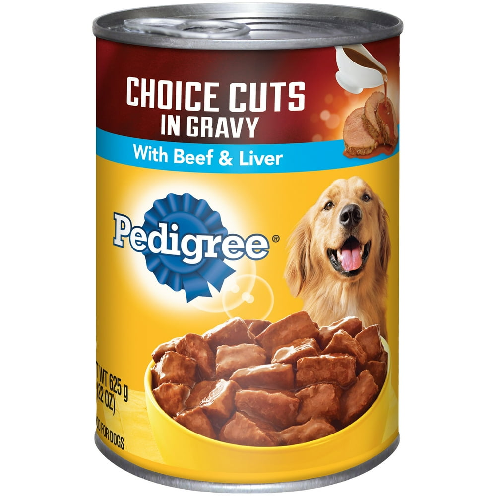 Pedigree Choice Cuts in Gravy Beef & Liver Wet Dog Food, 22 oz