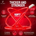 thumbnail image 2 of Honor Athletics 2.0 Beaded Jump Rope - Adjustable with Unbreakable Handles & Shatterproof Beads for Enhanced Fitness Training (Red Speedster), 2 of 6