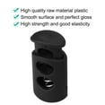 thumbnail image 6 of Unique Bargains 20pcs Lightweight Black Plastic Spring Cord Lock Cord End Fastener Double Holes Toggle Stoppers Sliders, 6 of 7