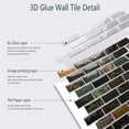thumbnail image 2 of Kitchen Bathroom 3D Self Adhesive Grey Brick Decal Wallpaper Wall Sticker Peel And Stick LIGHT GRAY 5PCS, 2 of 8