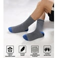 thumbnail image 4 of NANAhuang Mens Fuzzy Socks Soft Cozy Slipper Fluffy Socks Winter Warm Microfiber Plush Sleeping Socks 5 to 6 Pairs, 4 of 6
