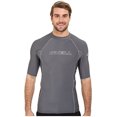 thumbnail image 1 of O'Neill Wetsuits Men's Basic Skins UPF 50+ Short Sleeve Rash Guard, Smoke, Large, 1 of 5