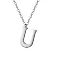 thumbnail image 1 of Collar Inicial U PROSTEEL Collar De Acero Inoxidable Para Mujeres Y Niñas, 1 of 7