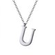 thumbnail image 1 of Collar Inicial U PROSTEEL Collar De Acero Inoxidable Para Mujeres Y Niñas, 1 of 7