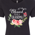 thumbnail image 4 of Inktastic Blessed to Be a Grandma with Flowers Women's T-Shirt, 4 of 5