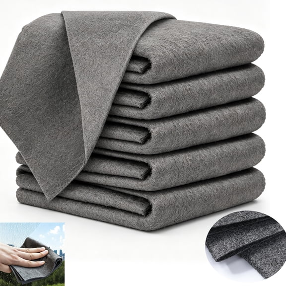 Magic Cloth, Geniecloth Reusable Microfiber Cleaning Cloths, 6-Pack 16x12 in, Streak-Free for Windows, Auto & Stainless Steel