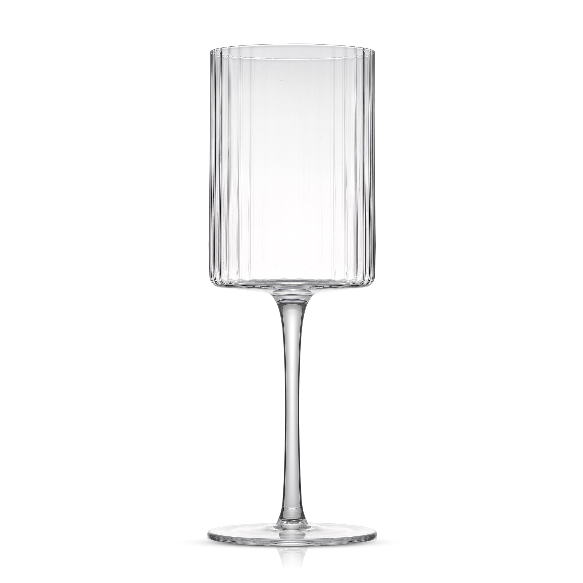 Elle Fluted Red Wine Glasses, Set of 2