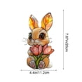thumbnail image 3 of Cheapark Easter Acrylic Bunny Hanging Ornament for Door Window Garden Holiday Decorations Spring Party Props and Decor, 3 of 8