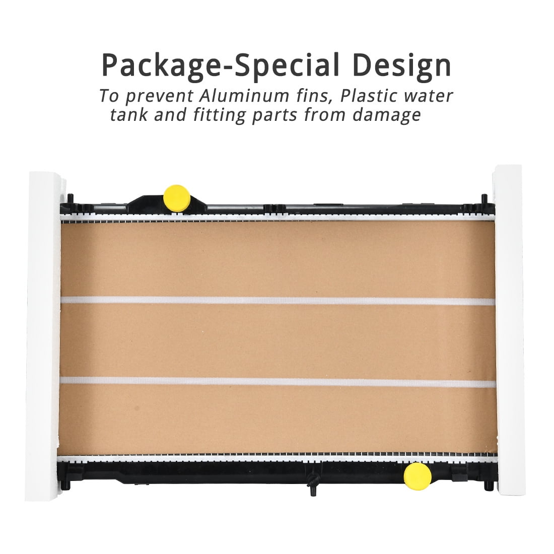 LEDKINGDOMUS Direct Fit Radiator for 2006-2008 Buick Lucerne 3.8L V6 Replaces 8012854 25772258 Aluminum Core and High-Density Fins, Replaces CU2854