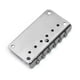 thumbnail image 2 of Básico 78*42mm (puente fijo de guitarra rígida para guitarra eléctrica estilo Fender de 6 cuerdas, cromado), plateado, 2 of 5