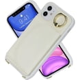 thumbnail image 4 of for iPhone 11 Phone Case with Card Holder for Women,for iPhone 11 Case Wallet with Strap,Credit Card Holder,Ring Stand,Crossbody Lanyard,RFID Blocking RFID PU Leather Phone Cases 6.1''(White), 4 of 18