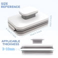 thumbnail image 3 of HACHWAIZZ Magnetic Window Cleaner - Double-Sided Glass Cleaning Tool with Microfiber Fish Scale Cleaning Cloth Safety Rope Ergonomic Handle and Durable Materials for High-Rise Car Windows, 3 of 6
