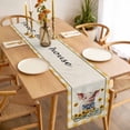 thumbnail image 3 of Table Runner 48 Inches Long for Kitchen Dining, Pig Sunflowers Dresser Scarf Farmhouse, Dining Table Decorations for Wedding/Parties, Yellow Floral Farmhouse Checkered Rustic 13 x 48 In, 3 of 8