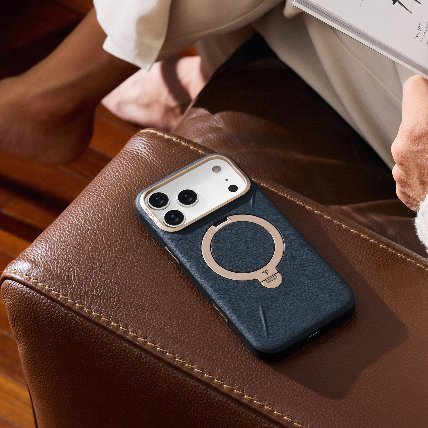 TORRAS Ostand Q3 VegSkin Case, iPhone 17 Pro Max