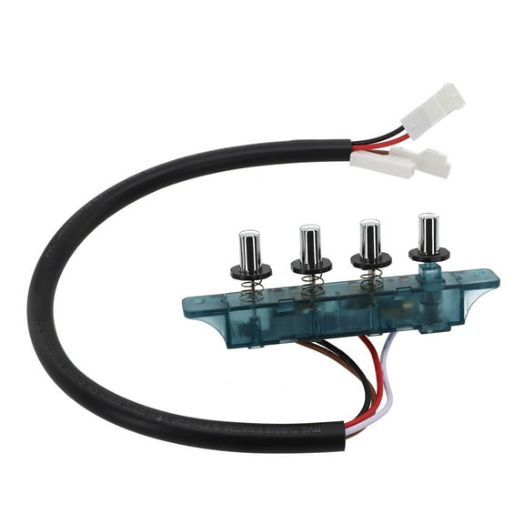 4/5-Key Range Hood Pushbutton Switch | Universal 11x4cm Control Panel | PP Material Replacement for Kitchen Extractor Fans