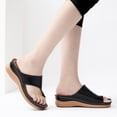 thumbnail image 6 of Ecetana Wedge Sandals for Women Flip Flops with Massage Footbed Casual Dressy Walking Sandals, 6 of 6