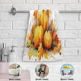 thumbnail image 4 of SKYSONIC 2 Pack Watercolor Pumpkin Hand Towels, Ultra Soft and Absorbent, Autumn Leaves Decorative Fingertip Towel for Home, Bathroom, Kitchen, 28.3"x14.4", 4 of 5