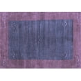 thumbnail image 1 of Ahgly Company Machine Washable Indoor Rectangle Abstract Blue Contemporary Area Rugs, 2' x 3', 1 of 4