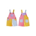 thumbnail image 2 of Argulvti Kids Girls Boys Overall Shorts, Cute Contrast Color Summer Jumpsuit with Pockets, 2 of 9