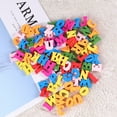 thumbnail image 4 of CIMAXIC 200pcs 15mm DIY Doodle Educational Toy Small Natural Wooden Slice Scrapbooking Embellishments DIY Craft Decor (Colorful English Letters Pattern),0.59"X0.59"X0.2", 4 of 4