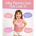 thumbnail image 2 of Lalo & Luna Two Cute Heart Second Birthday Girls Long Sleeve Shirt, Toddler Tee, Mauve Heather, 2 of 6