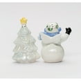 thumbnail image 3 of Hand Painted Ceramic Snowman Christmas Tree Salt Pepper Shakers Set, 3 of 3