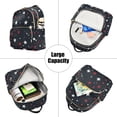 thumbnail image 5 of FORMRS Mini Backpack Purse for Women Travel Daypack Casual Shoulder Bag, Blue Stars Pattern, 5 of 7