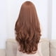 thumbnail image 5 of Peluca Sintética con Encaje Frontal Color Marrón 1B de 65 Cm para Mujer | Cabello Rizado de Longitud Media | Fibra Resistente a Altas Temperaturas | Seda de Malla Rosa Europea | 3 Colores | Textura S, 5 of 7